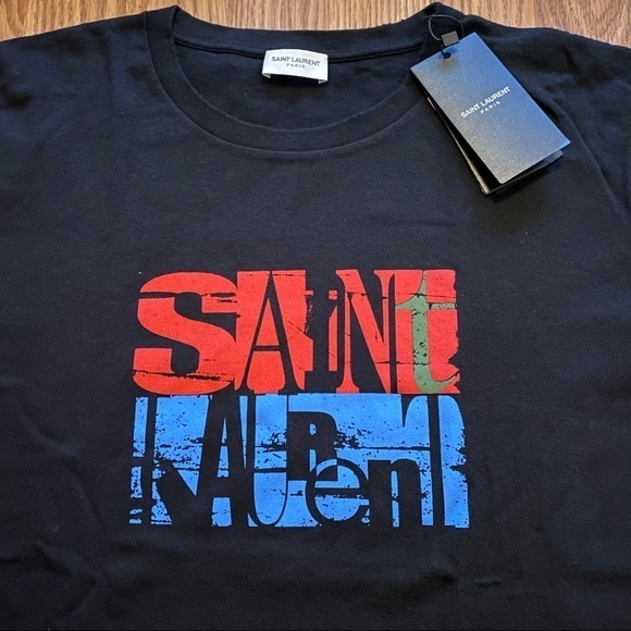 Saint Laurent Black T-Shirt Medium - Picture 3 of 9